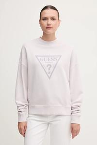 Хлопковая толстовка Guess Originals, фиолетовый