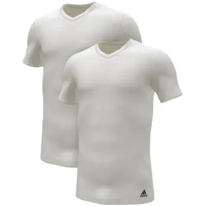 Майка Adidas Sportswear Active Flex Cotton (2 шт. в упаковке), эластичная в четырех направлениях и облегающая посадка, белый