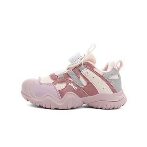 Детские кроссовки для бега низкие Anti Kick, устойчивые к истиранию, водонепроницаемые, термостойкие, противоскользящие Jeep, бежевый розовый фиолетовый-fleece-lined thin cotton