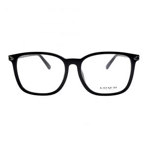 COACH Пластиковая оправа квадратной формы для очков женская черная, Black