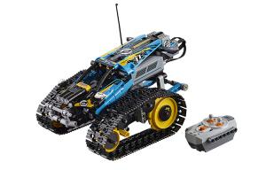 Технологический механический набор для трюковых гонок с дистанционным управлением, пластиковые строительные блоки, 301-600 деталей, 42095 LEGO