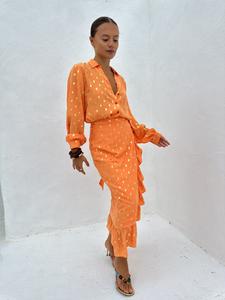 Юбка Never Fully Dressed Maxi skirt, Peach/Orange