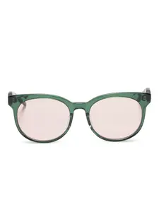 Солнцезащитные очки Olive в круглой оправе Megane and Me, зеленый