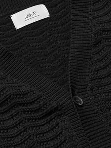 Жилет из органического хлопка, связанный крючком MR P., черный