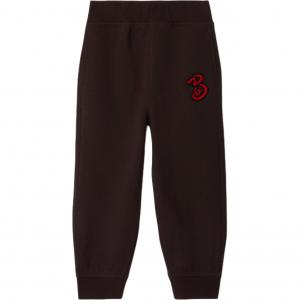 Burberry Детские вязаные спортивные штаны SS25 Dark Brown