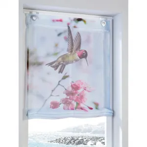 Штора с люверсами Heine Home, бело-розовый