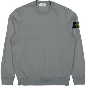Свитшот с нашивкой компас STONE ISLAND, серо-зеленый