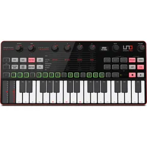 IK Multimedia UNO Synth Pro Desktop 32-клавишный аналоговый синтезатор 2021 года - черный с белыми клавишами Ik-multimedia