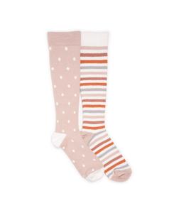 Женские компрессионные уютные носки (2 шт в упаковке) MUK LUKS, Soft pink pack