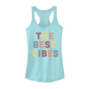 Майка с красочным графическим рисунком Best Vibes для юниоров