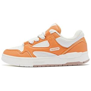 Кроссовки для скейтборда женские низкие, цвет слоновой кости/абрикосовый оранжевый Qiaodan