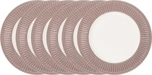 Тарелка обеденная Greengate Alice, цвет: лесной орех, коричневый, 26,5 см, набор из 6 шт. GreenGate