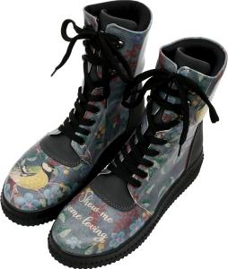 Женские ботинки DOGO Future - веганская кожа и ручная платформа, Show Me Some Loving