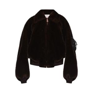 Куртка Coperni Faux Fur Bomber Jacket, Brown