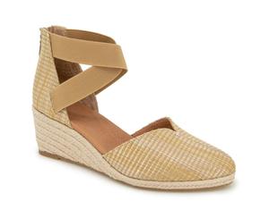Сандалии Gentle Souls by Kenneth Cole Orya Wedge Sandal, Beige Raffia