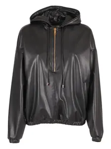 Худи с наполовину застегивающейся молнией Elisabetta Franchi, черный