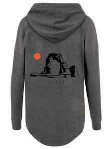 Толстовка Oversize Escape Discover the World Savannah в цвете уголь F4NT4STIC