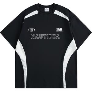 Футболка с рукавом дроп-шиплер унисекс NANDCHN, черный