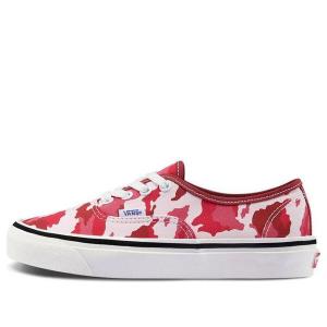 Кроссовки authentic 44 dx red camouflage Vans, красный