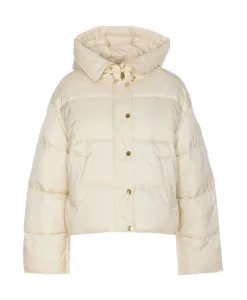 Стильная белая куртка осень-зима 2025 Pinko, белый