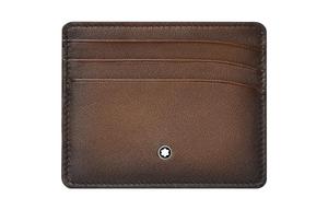 MONTBLANC Meisterstuck Leather Wallet Card Holder для мужчин, коричневый