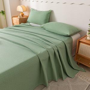 Avivi Простыня 200х240 см из хлопка, ромбовидный узор, зеленый