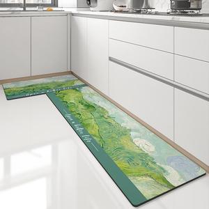 Dajiang Ковер 45х150 см для ванной и кухни, впитывающий, противоскользящий, маслостойкий