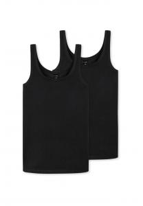 Топы 2-упаковка базовые детские Schiesser, черный