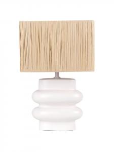 Настольные лампы JUDY в бело-коричневом цвете - (Ш) 28 x (В) 42 x (Д) 28 см