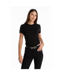 Женская ультрамягкая футболка Amaya - белая The Noli Shop, Black