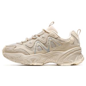 Нескользящие и дышащие низкие массивные кроссовки для женщин CAMEL, Light Beige White/Microchip Gray