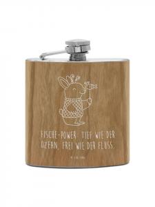 Mr. & Mrs. Panda Фляга Flachmann Bär Seifenblasen ohne Spruch in Braun