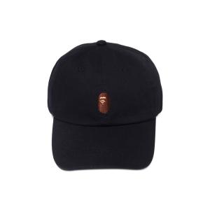BAPE Кепка с одной точкой вставки Ape Head, черная