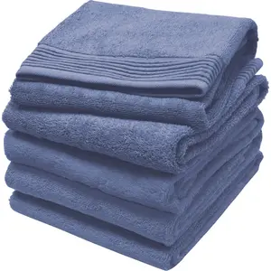 Полотенце Primera «Премиум» (2 шт.) с элегантной каймой из синели, цвет rauchblau