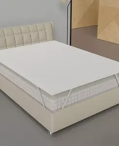 Наматрасник средней жесткости толщиной 1 дюйм с дышащим чехлом, двойной Payton, white