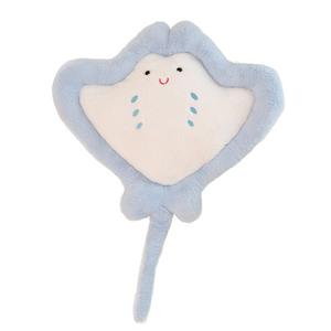 Плюшевая игрушка мультяшный дьявол рыба успокаивающая кукла плюшевая кукла 50см/70см/80см/100см/120см высота MERCONSER, синий