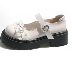 WUJI Женские туфли Мэри Джейн на массивном каблуке экрю, цвет Ecru