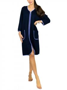 Халат Aquarti, темно-синий