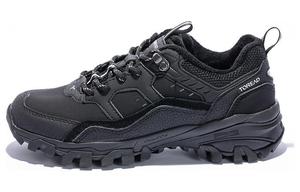 Противоскользящие, износостойкие, дышащие низкие кроссовки для активного отдыха TOREAD женские черные серебристые