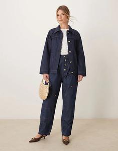 Джинсы Ghospell Indigo с высокой талией (часть комплекта)