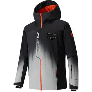 ANTA Ski Tops Men's Basic Black All over Print