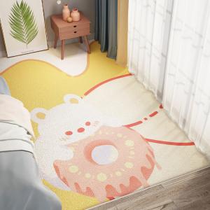 Budis Ковер 100х200 см для спальни в милом мультяшном стиле, из искусственного кашемира, с рисунком пончиков