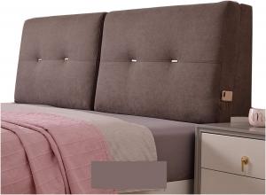 Подушка-подголовник LIANGJUN, мягкая, для двуспальной кровати, чехол из сверхтонкого волокна, можно стирать. Цвет: темно-коричневый, Размер: 150x60x10 см.