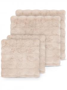 Aspero 4 наволочки из искусственного меха: 2 x 45 x 45 см, 2 x 60 x 60 см, цвет «Милан», бежевый