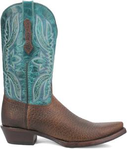 Мужские повседневные ботинки Dingo Rio Lobo с вышивкой и заостренным носком, средний голень - синие, коричневые