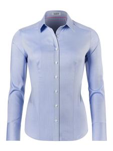 Блуза Vincenzo Boretti leicht tailliert, голубой