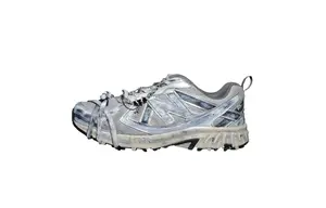 New Balance NB 410 V5 устойчивые к истиранию низкие кроссовки для городских поездок Unisex Silver