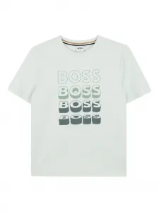 Футболка с логотипом Boss Kidswear, зеленый