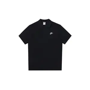 Рубашка поло мужская черная Nike, черный