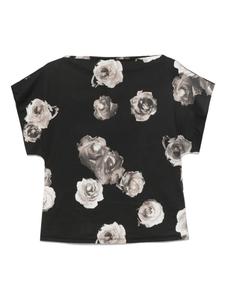 Liviana Conti блузка с цветочным принтом, черный